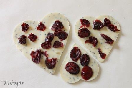white chocolate hearts